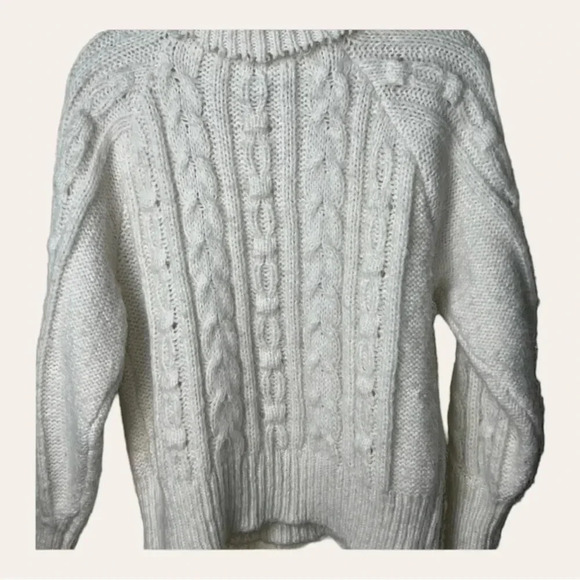 A NEW DAY TURTLE NECK SWEATER LONG SLEEVE CABLE KNITTED SIZE MEDIUM - Picture 8 of 12